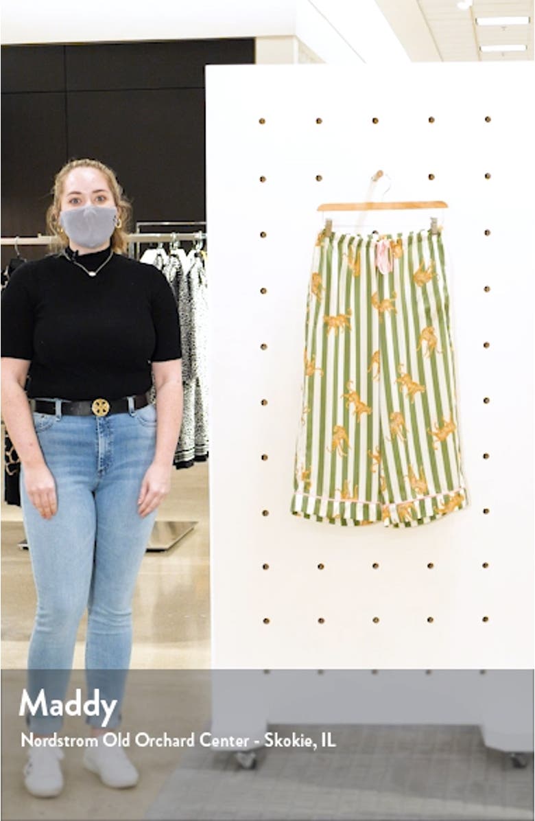 Wide Leg Crop Pajama Pants, sales video thumbnail