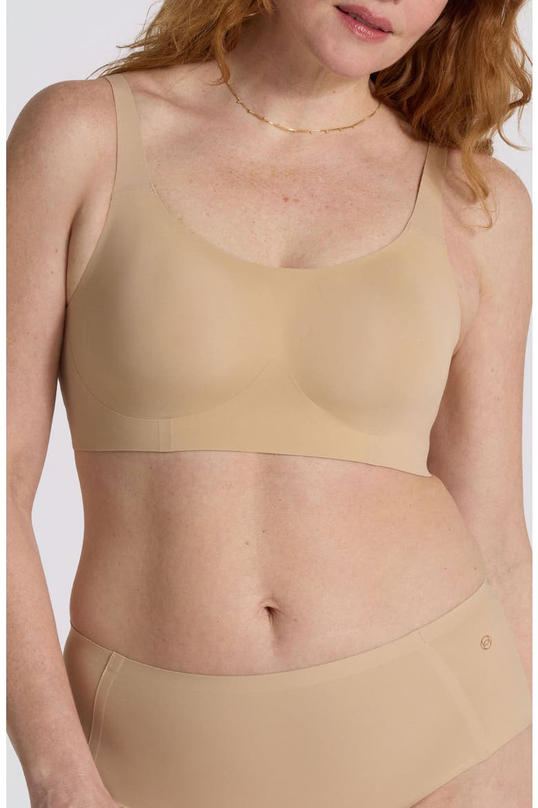 Structured Scoop Shaper Bra, Main, color, SAND