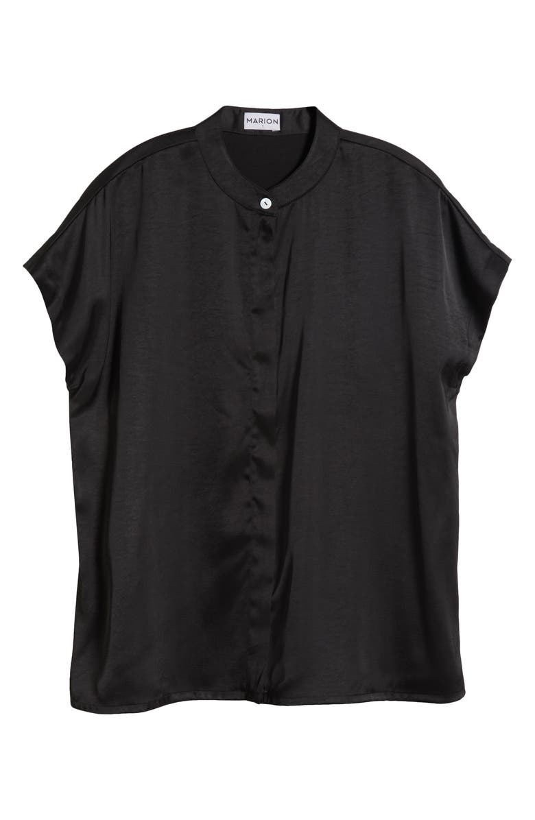 Marion Satin Nursing/Maternity Shirt, Alternate, color, 