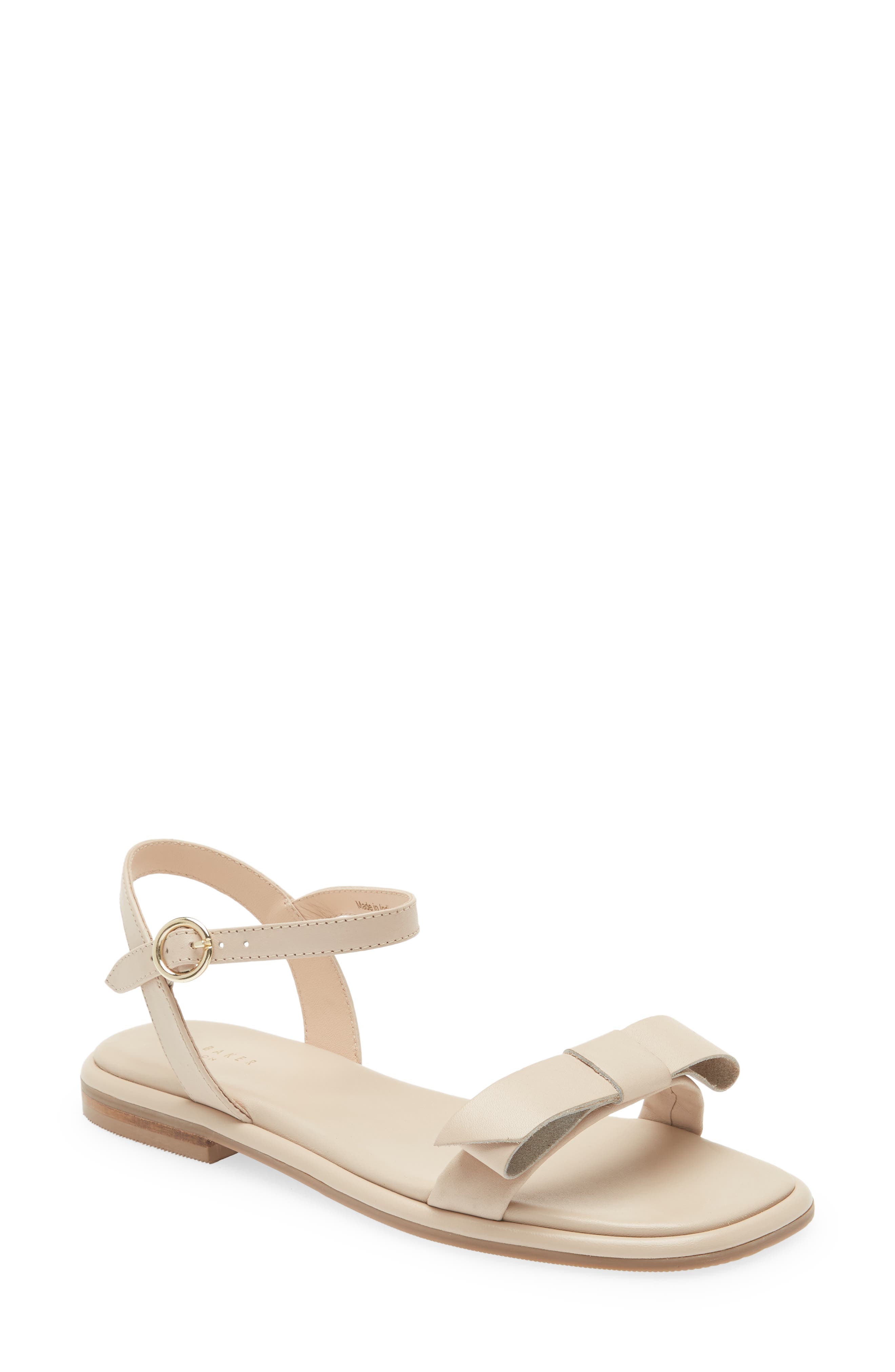 Ted Baker London Yaleapp Bow Flat Sandal, Main, color, 