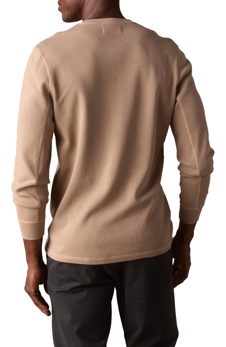 The Normal Brand Vintage Thermal Mountain Henley, Alternate, color, Mink