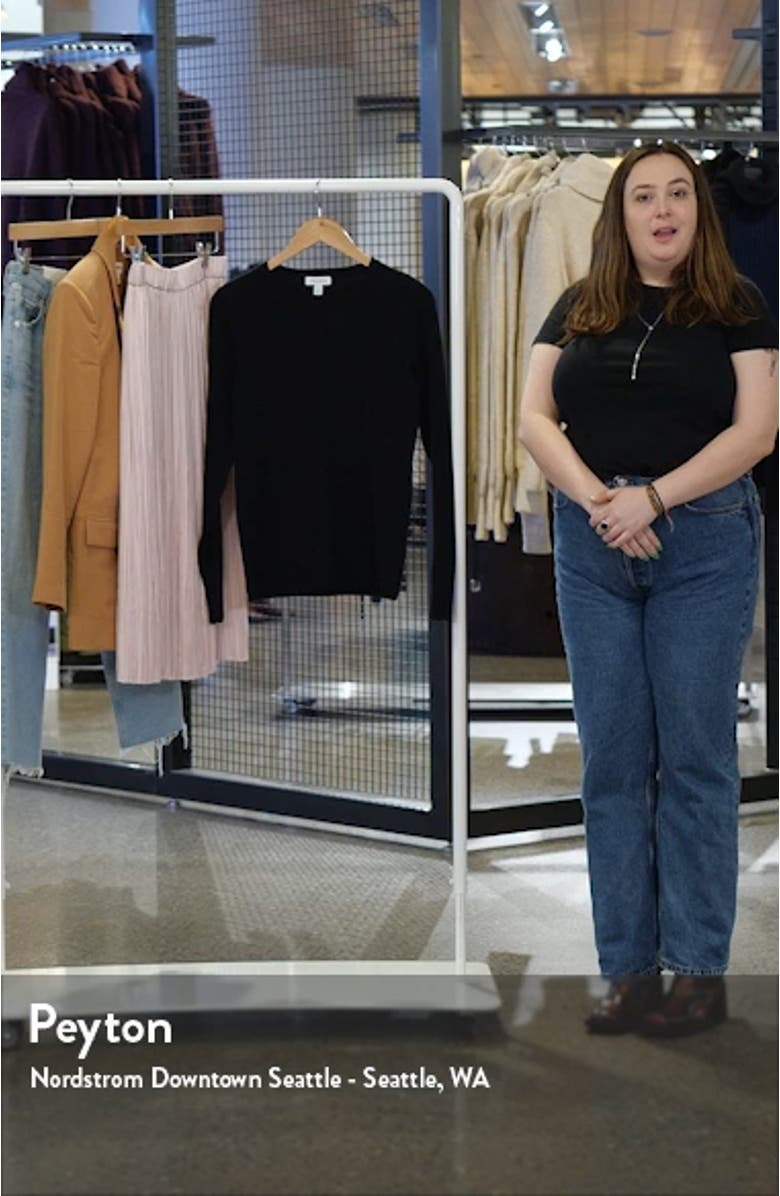 Scallop Cuff Crewneck Sweater, sales video thumbnail