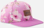 Deux par Deux Flat Brim Flower Print Cap