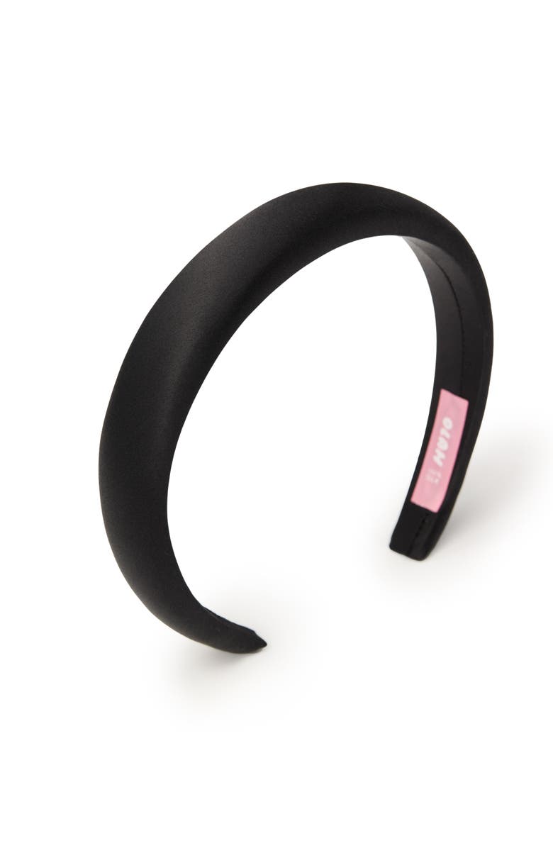 OLAH The Essential Silk Headband, Main, color, Black