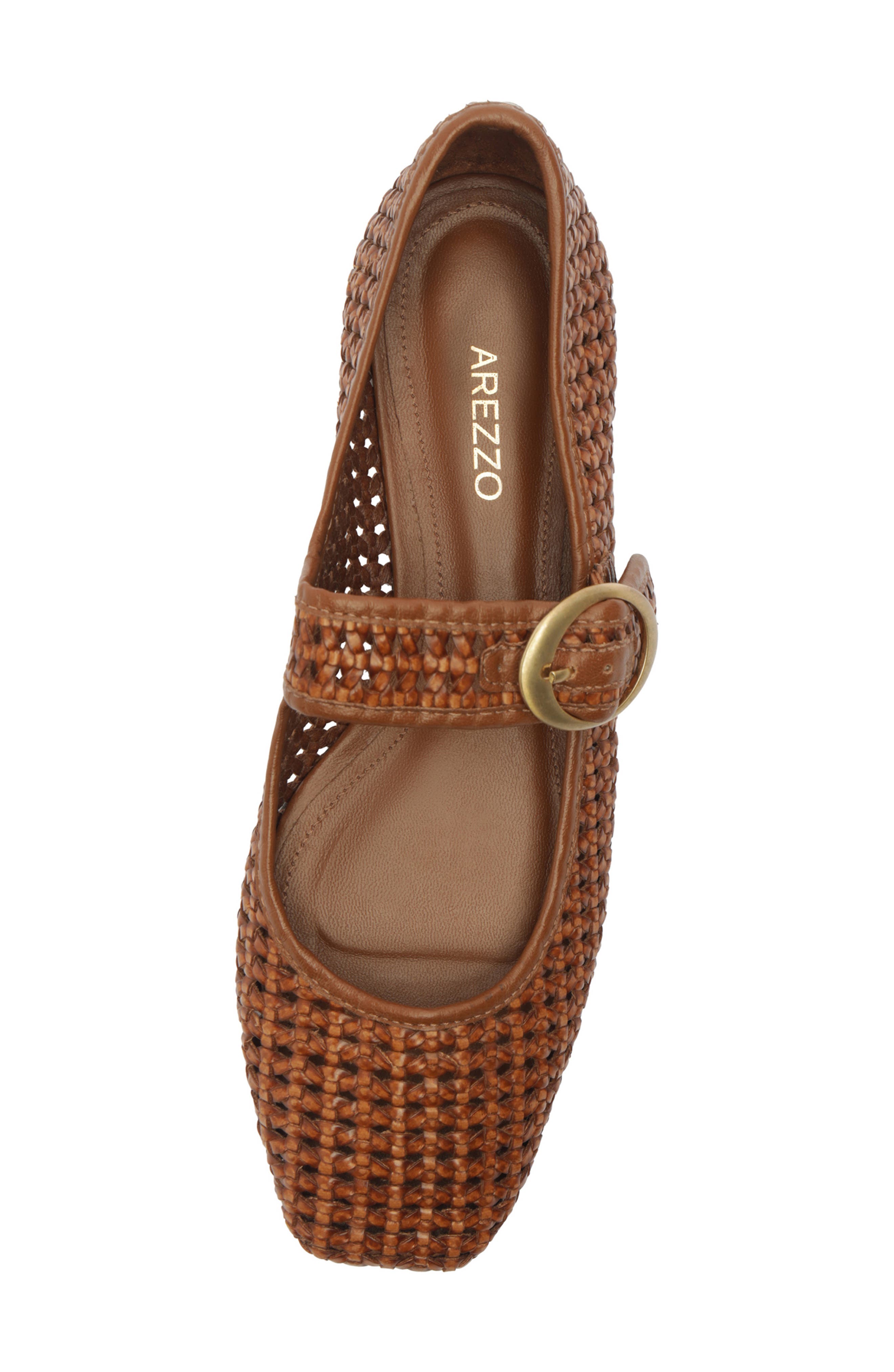 Eve Woven Ballet Flat, Alternate, color, WARM CARAMEL