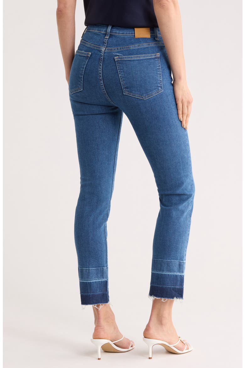 River High Waist Straight Leg Jeans, Alternate, color, MARINE