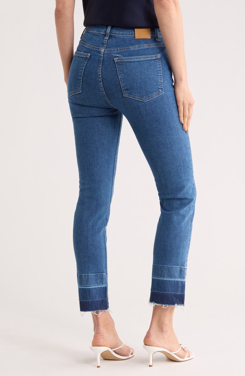 Simkhai River High Waist Straight Leg Jeans, Alternate, color, Marine