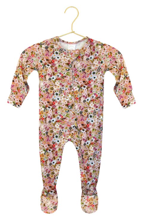 Print Zip Footie (Baby)