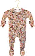 Lou Lou and Company Print Zip Footie