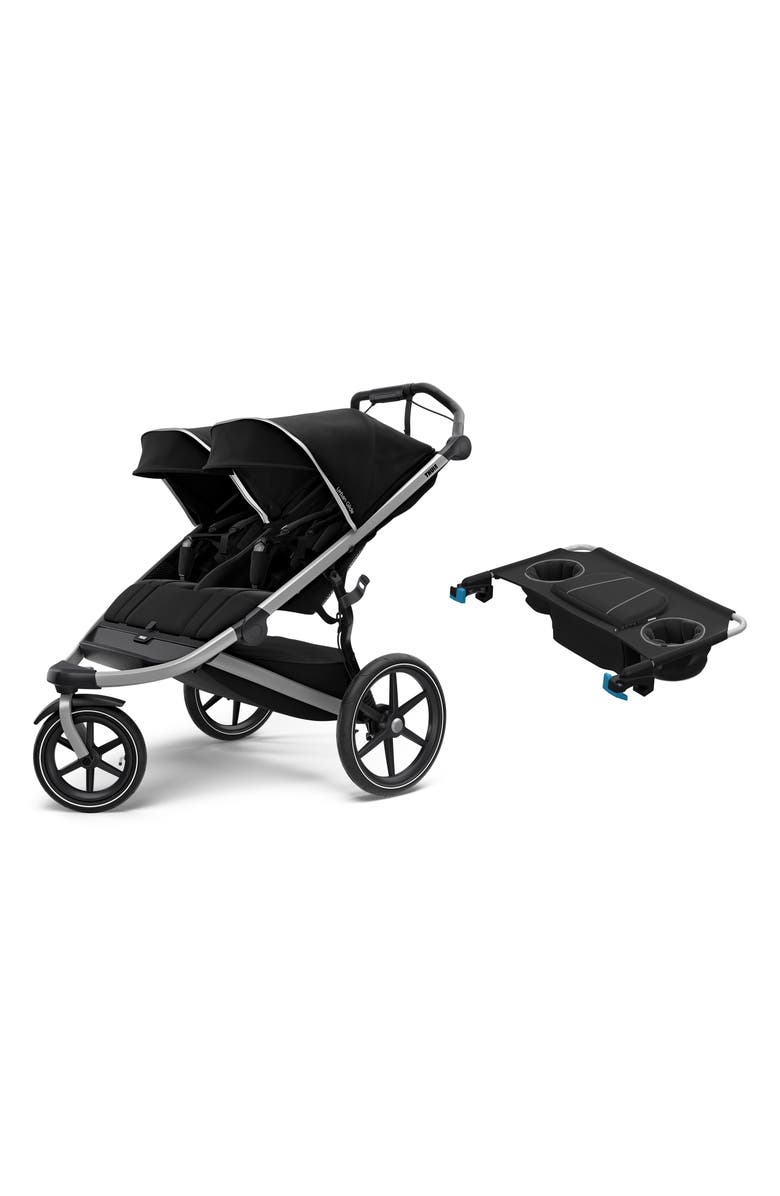 Thule Urban Glide 2 Double Stroller with Sport Double Cup Holder Organizer, Main, color,