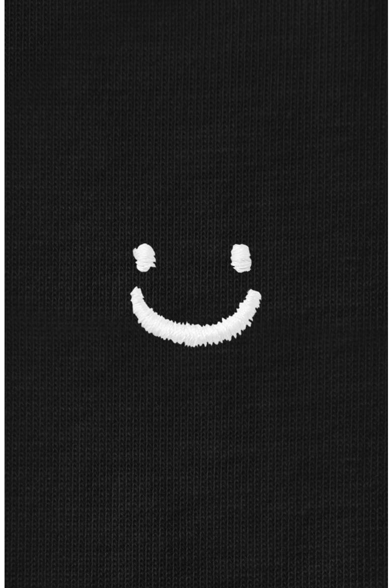 Womens Lil Smile Jersey Relaxed Tee, Alternate, color, Black