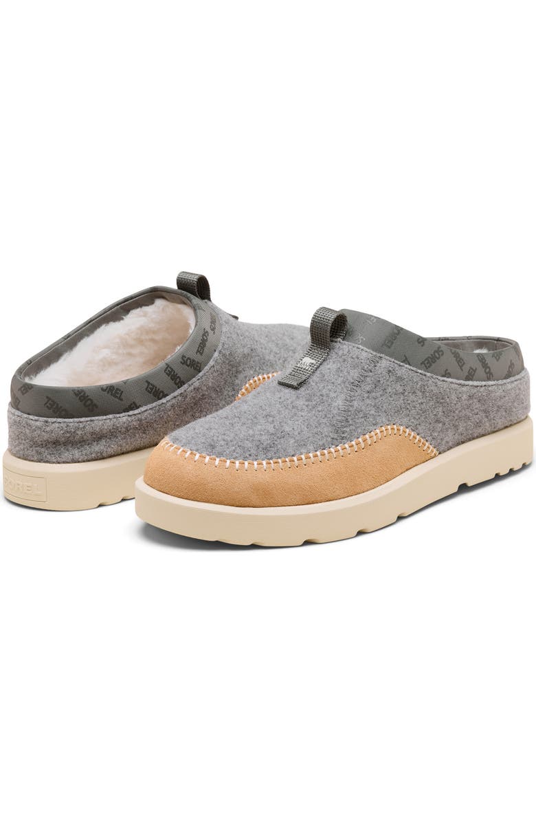 SOREL Byways<sup>™</sup> Faux Fur Lined Mule Slipper, Alternate, color, Quarry/ Tawny Buff