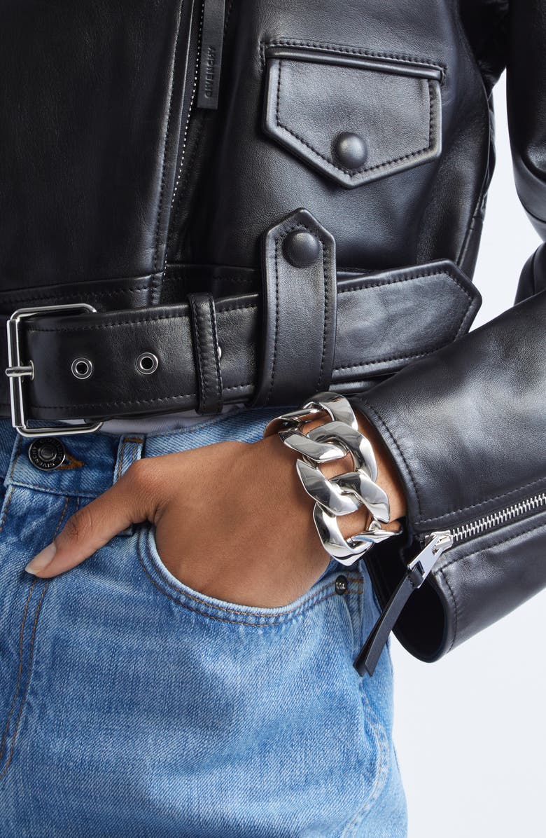 Givenchy Large Link Bracelet, Alternate, color, Silvery