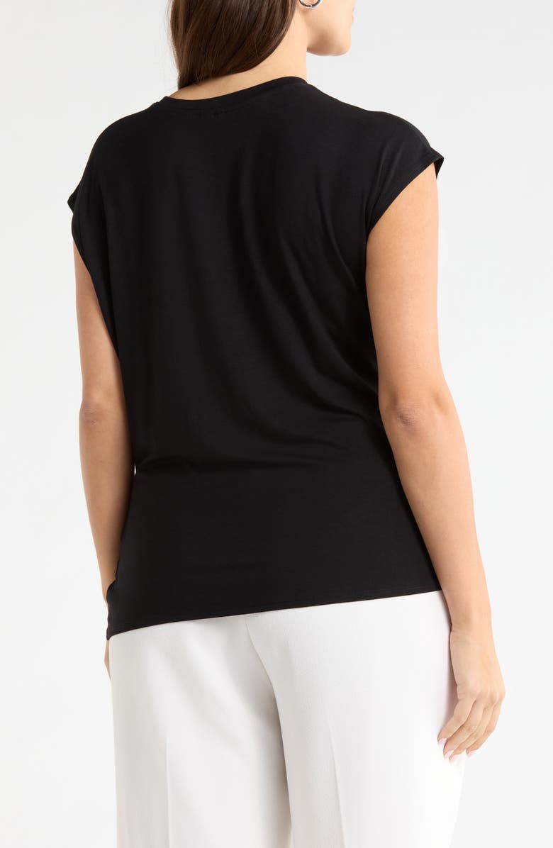 Nordstrom Cap Sleeve Drape Front Top, Alternate, color,