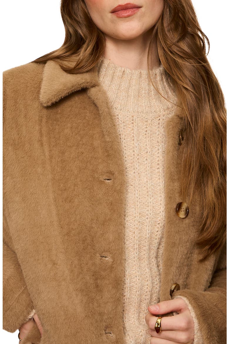 Upside Faux Fur Jacket, Alternate, color, HOT COCOA BROWN