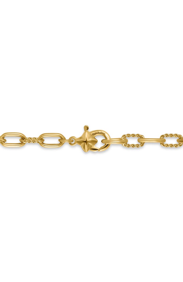 David Yurman DY Madison<sup>®</sup> Pavé<sup>©</sup> Bead Station Necklace in 18K Yellow Gold with Diamonds, 3mm, Alternate, color, Diamond