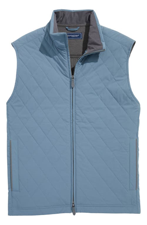Vineyard Vines The Dorset Water Repellent Quilted Vest In Black