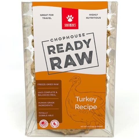 Chophouse Ready Raw, Turkey, 9 Dog Food Freeze Dried Patties