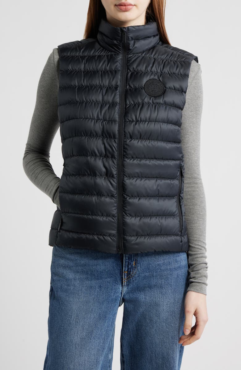 Canada Goose Aethera Quilted Ripstop 750 Fill Power Down Puffer Vest, Main, color, Black