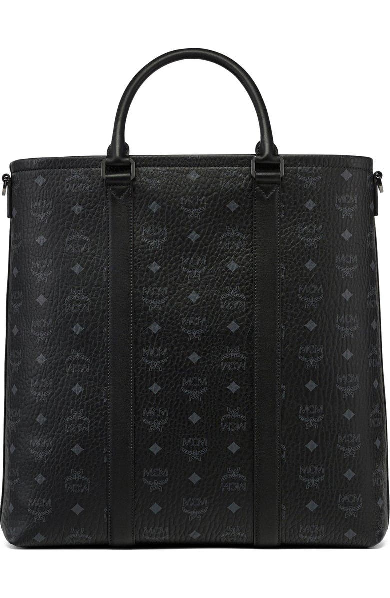 MCM Aren N/S Tote in Visetos, Alternate, color,