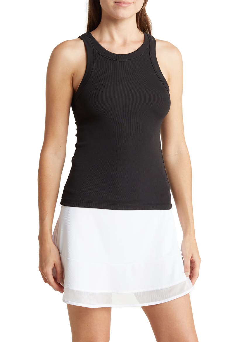 Rib Racer Tank, Main, color, BLACK