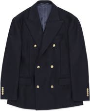 Fortela Double Breasted Wool Blazer