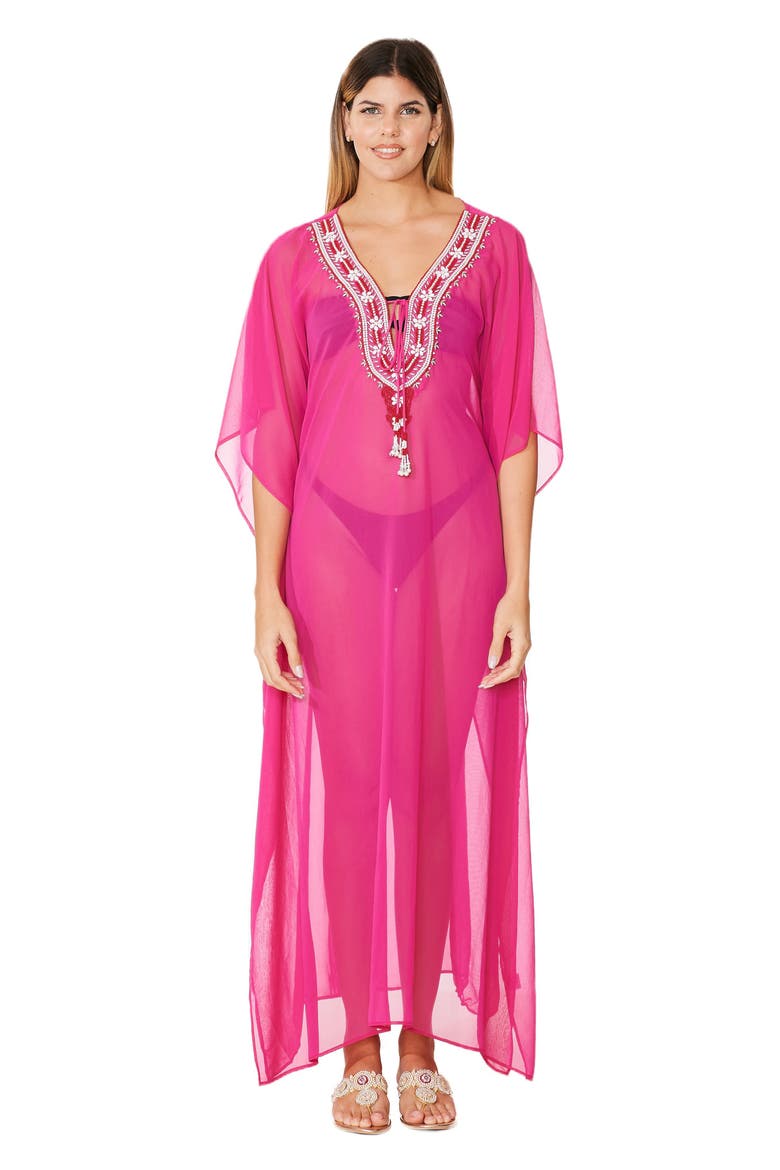 Embellished Cover-Up, Alternate, color, PINK