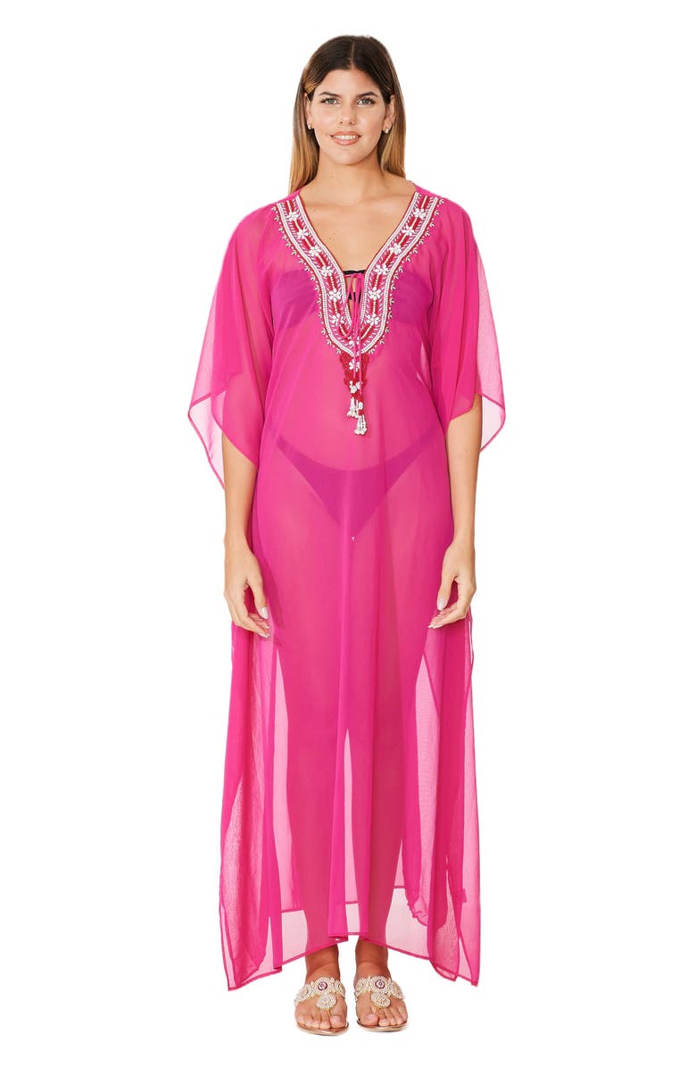 RANEES Embellished Cover-Up, Alternate, color, Pink