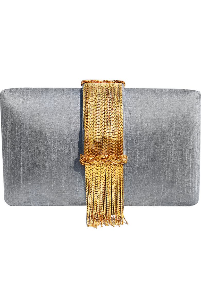 Simitri Fringe Clutch, Alternate, color, Smokeshow
