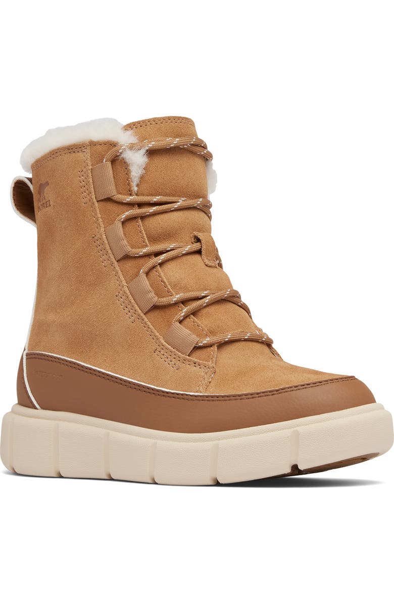 SOREL Kids' Explorer III Waterproof Boot, Main, color, Tawny Buff/ Bleached Ceramic