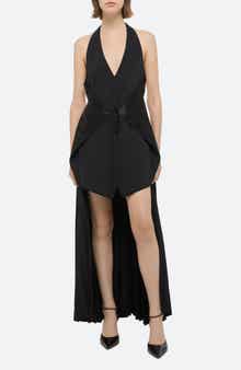 Halter Vest High-Low Dress