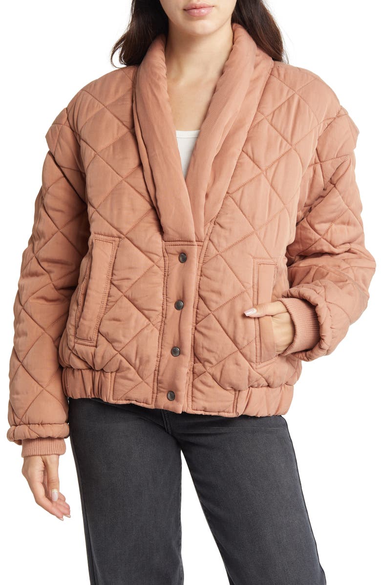 BLANKNYC Quilted Drop Shoulder Jacket, Main, color,