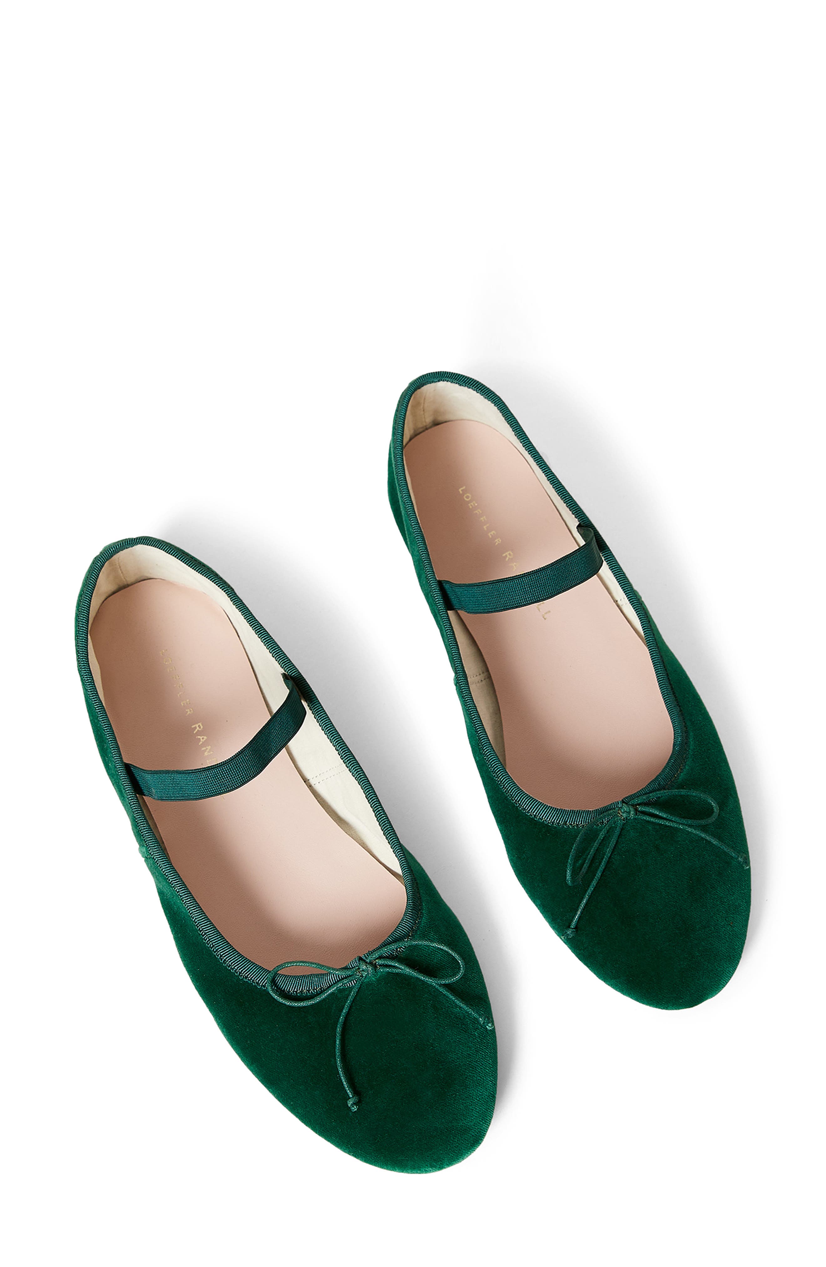 Loeffler Randall Leonie Mary Jane Ballet Flat, Alternate, color, Emerald