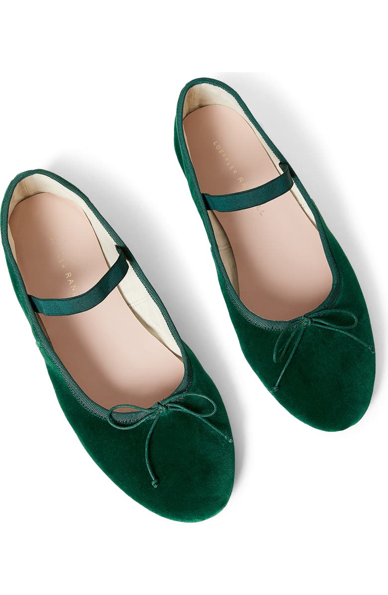 Loeffler Randall Leonie Mary Jane Ballet Flat, Alternate, color, Emerald