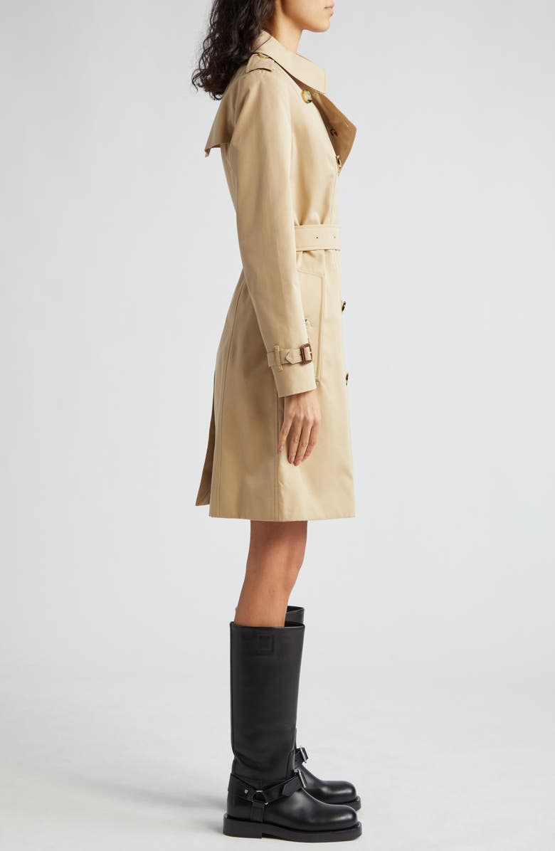 Burberry Chelsea Long Heritage Trench Coat, Alternate, color, Honey