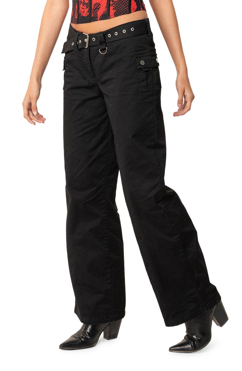 EDIKTED Low Rise Cargo Pants, Alternate, color,
