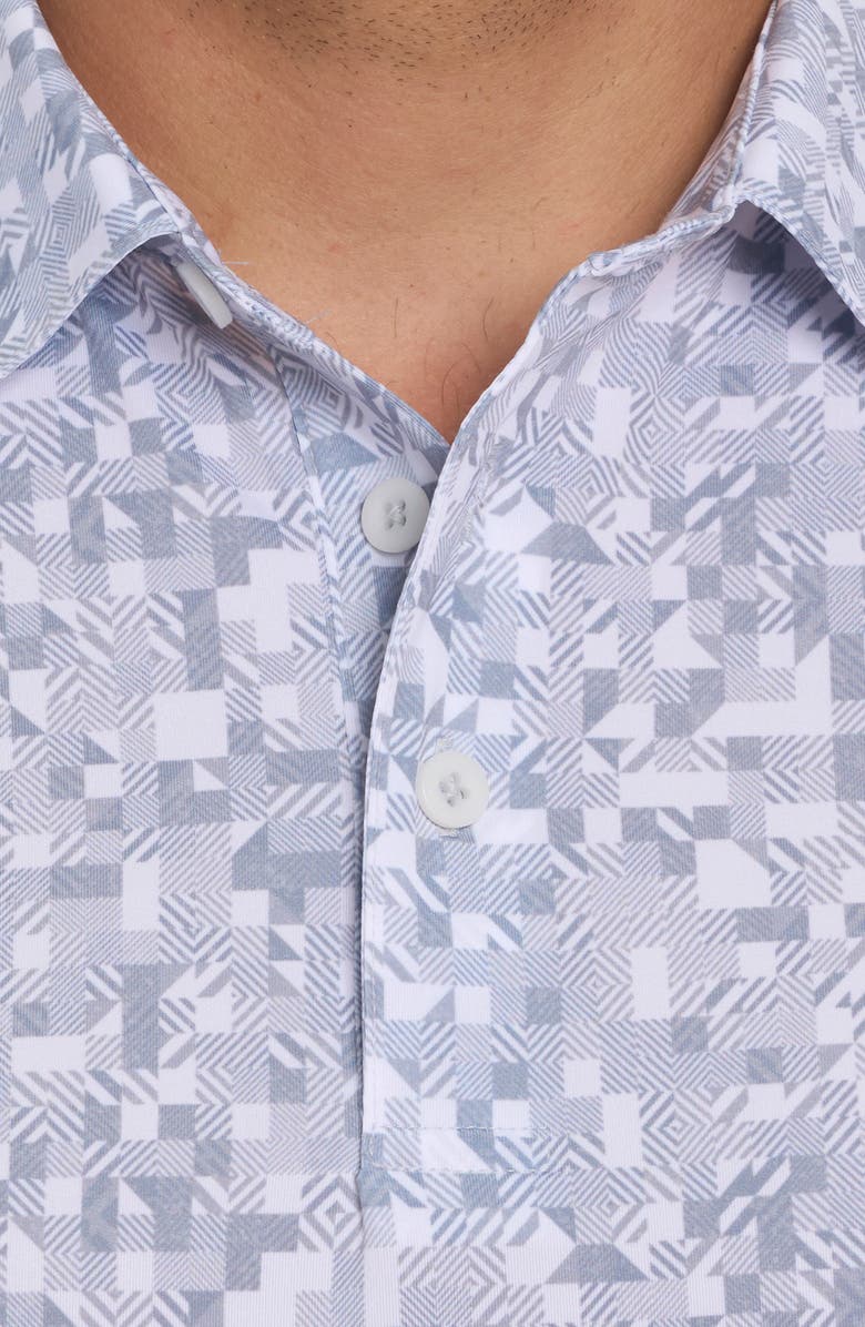 Robert Graham Wooderson Geo Print Performance Golf Polo, Alternate, color, 