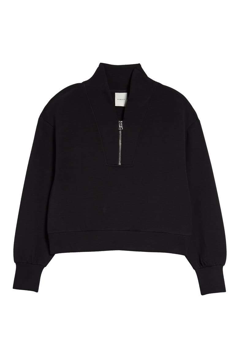 Davidson Woven Sweatshirt, Alternate, color, BLACK