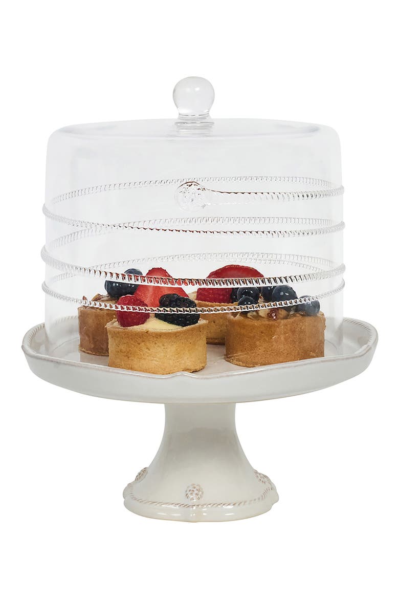 Amalia Petite Glass Cake Dome, Alternate, color, CLEAR