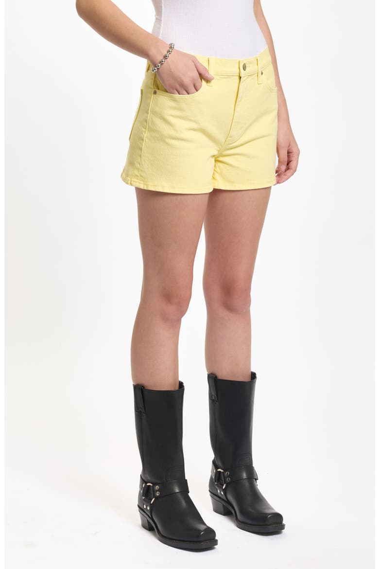 Troublemaker Denim Shorts, Alternate, color, SUNNY