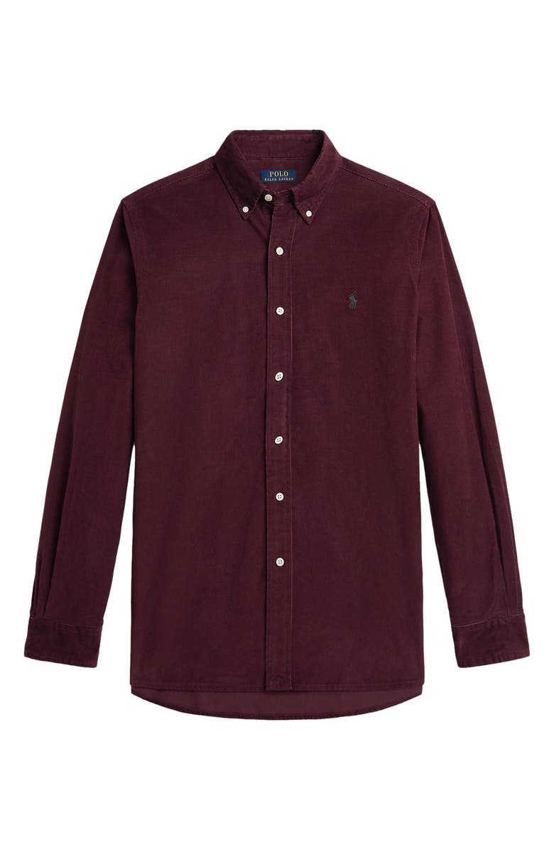 Polo Ralph Lauren Classic Fit Corduroy Button-Down Shirt, Alternate, color, 