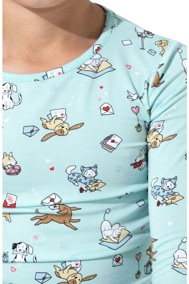 Kids' Puppy Love Set of 2 Piece Pajamas, Alternate, color, Puppy Love