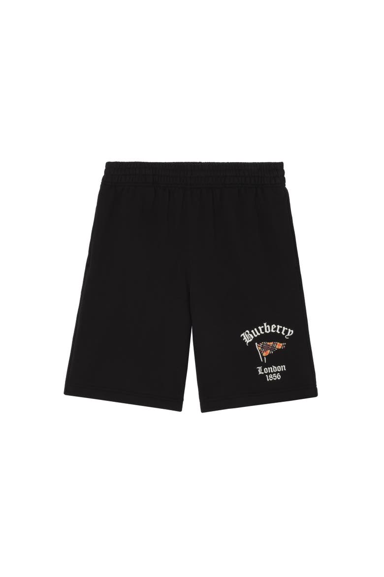 Check Flag Cotton Short, Alternate, color, Black