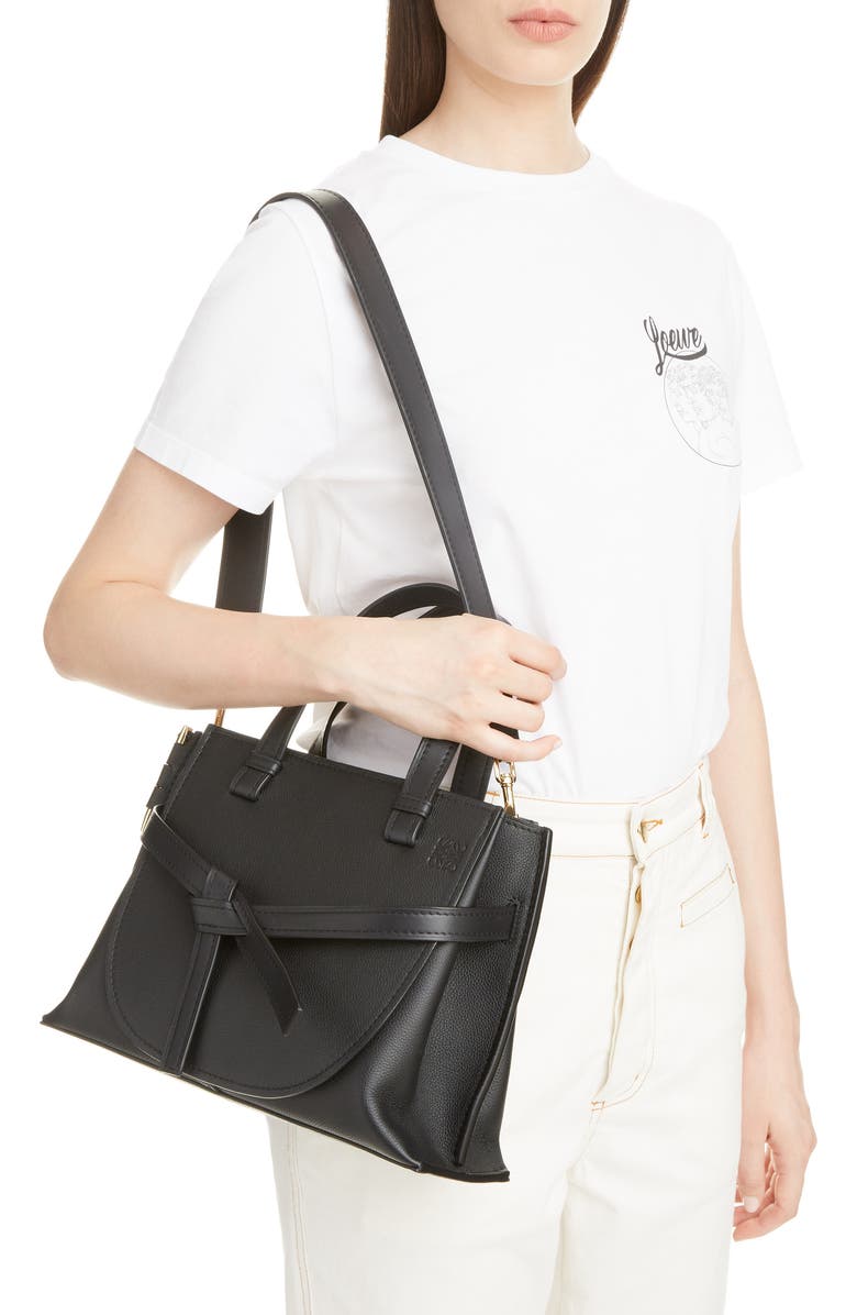 Loewe Gate Calfskin Leather Tote, Alternate, color,