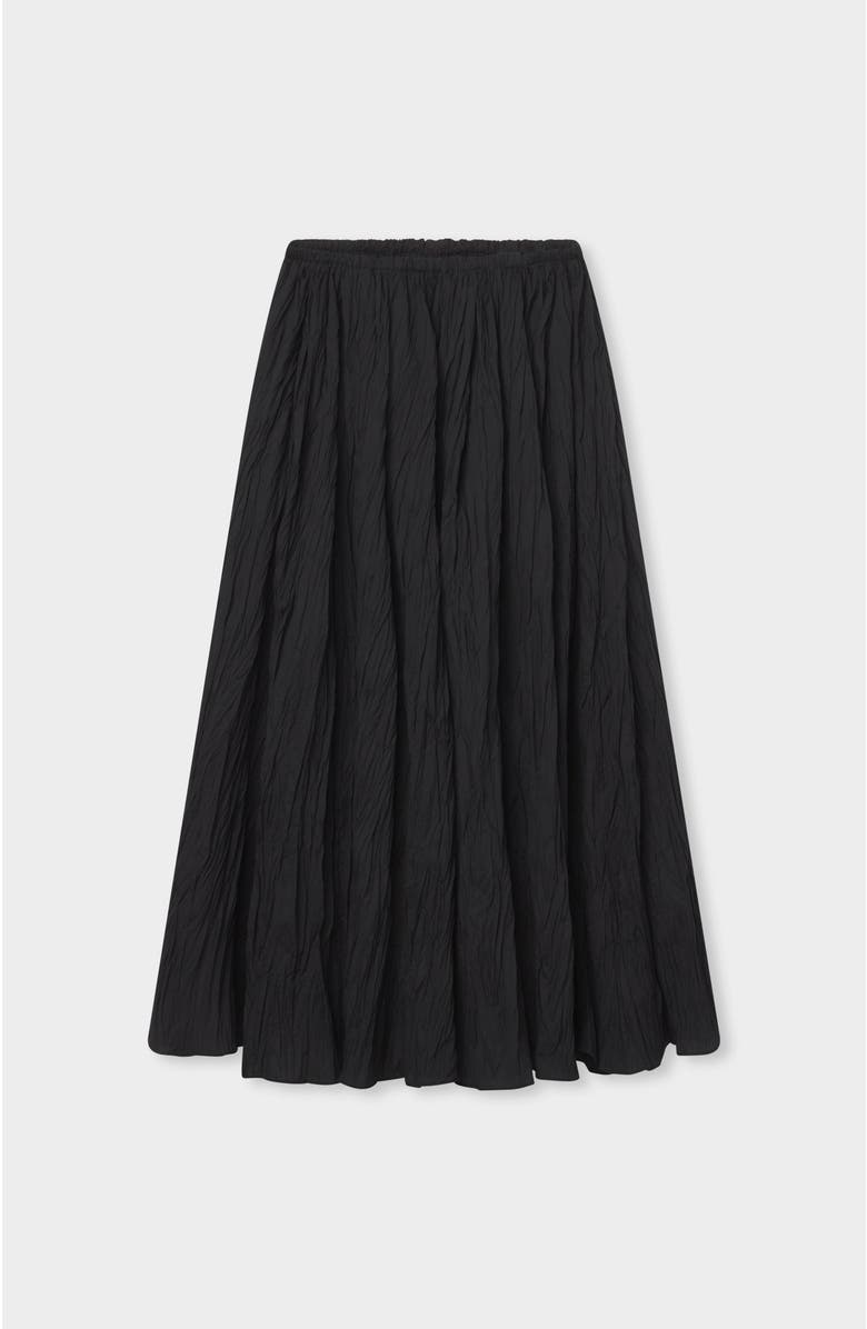 CO Pliss Skirt in Crinkled Cotton, Alternate, color,