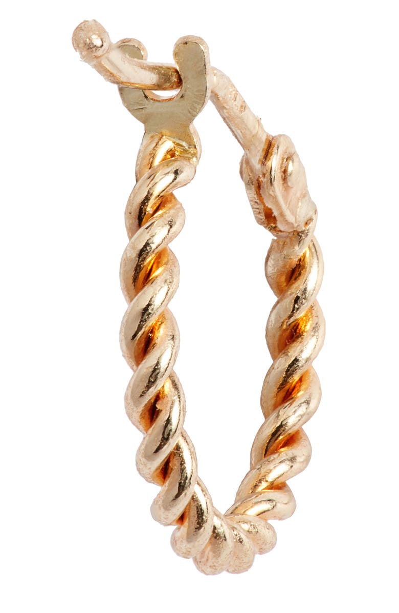 Bony Levy 14K Gold Small Twisted Rope Hoop Earrings, Alternate, color, Yellow Gold