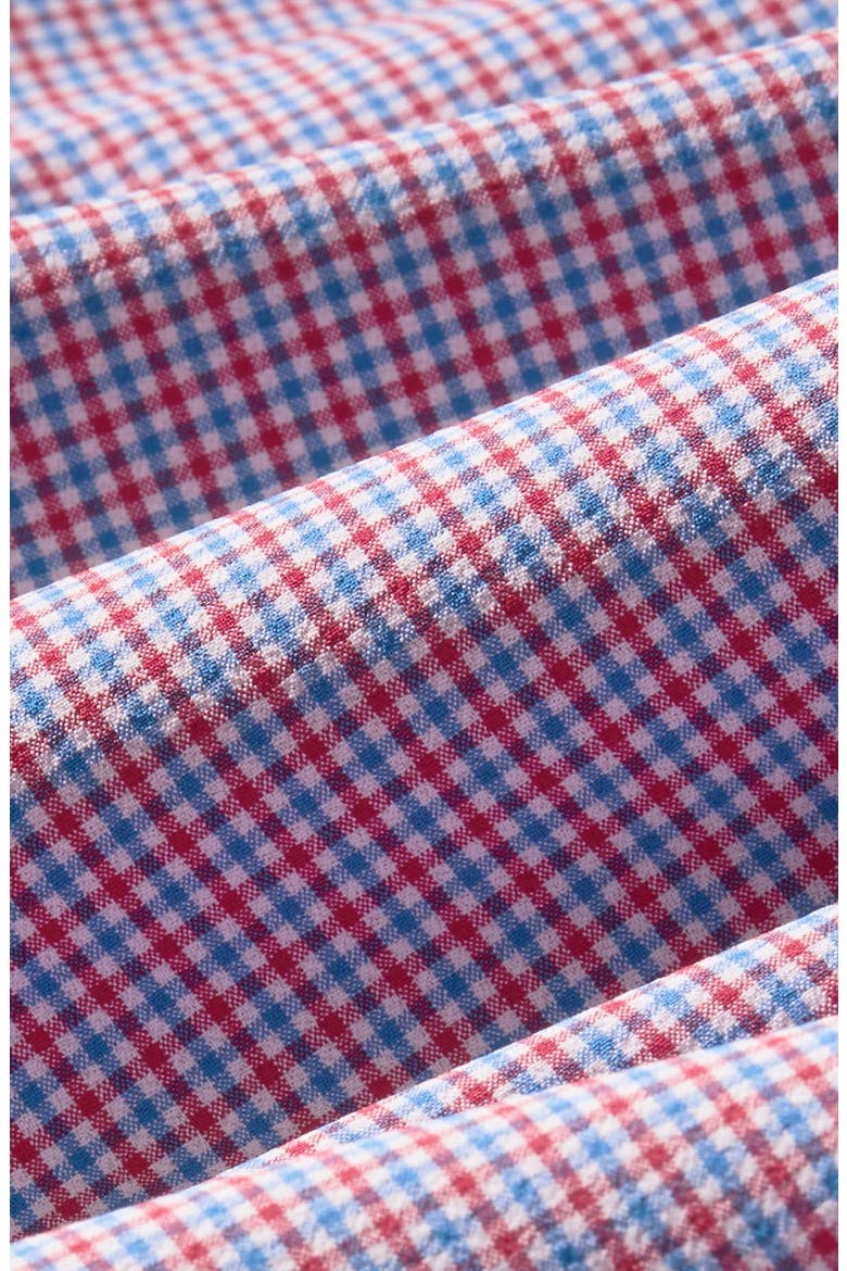 Leeward Trim Fit Red Hot Sam Plaid Button-Up Shirt, Alternate, color, RED HOT SAM PLAID