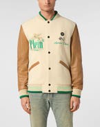 PHILIPP PLEIN College Bomber Jacket Ls Racing Club Men