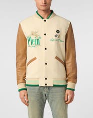 PHILIPP PLEIN College Bomber Jacket Ls Racing Club Men