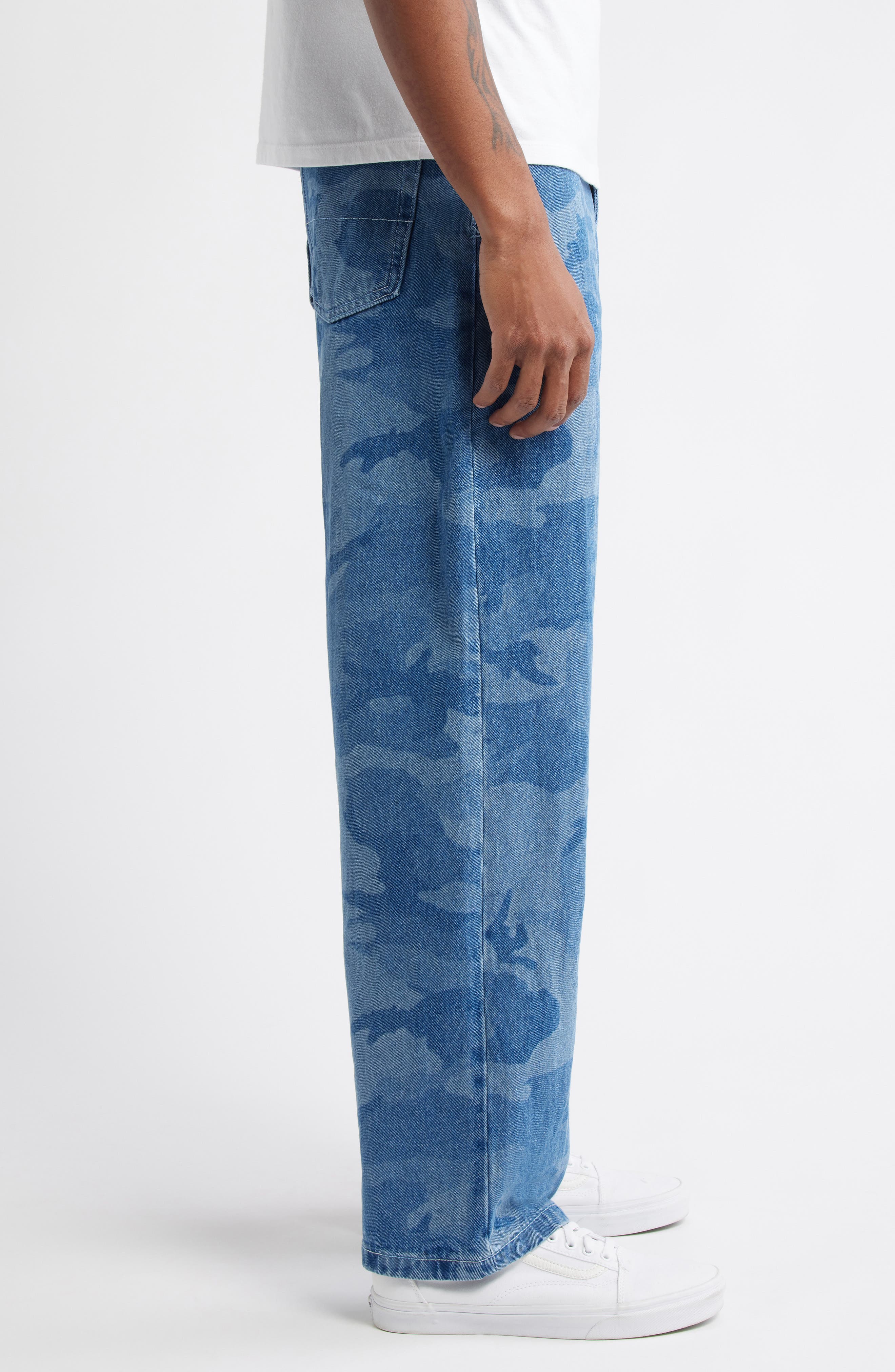 Skate Check-5 Loose Camo Print Denim Jeans (Men) | Nordstrom
